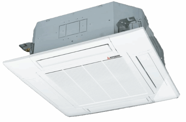 Mitsubishi TERMAL Climatizzatore HYPER monosplit modello cassetta 84x84 unità interna FDT 71~140 VH  pannello T-PSA-5BW-E