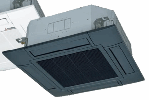 Mitsubishi TERMAL Climatizzatore HYPER monosplit modello col.NERO cassetta 84x84 unità interna FDT 71~140 VH  pannello standard T-PSA-5BB-E