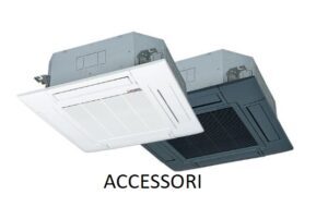 Mitsubishi TERMAL ACCESSORI Climatizzatore Light Commercial modello a cassetta 84×84 monosplit R32 bianco o nero