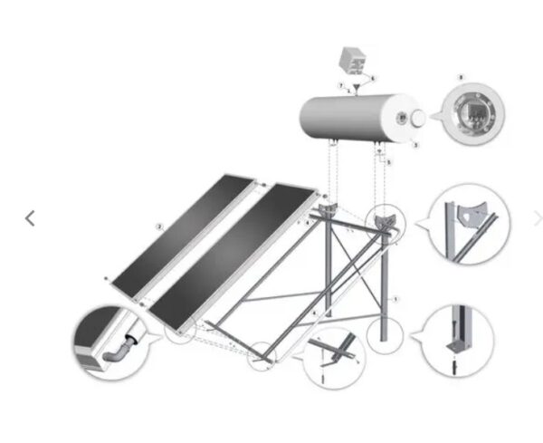 EUROSTAR ECO  kit scalda acqua solare 150 lt - immagine 2