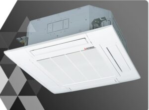 Mitsubishi TERMAL Climatizzatore SUPER monosplit modello col.BIANCO cassetta 84×84 unità interna FDT 100~140 VH pannello standard T-PSA-5BW-E