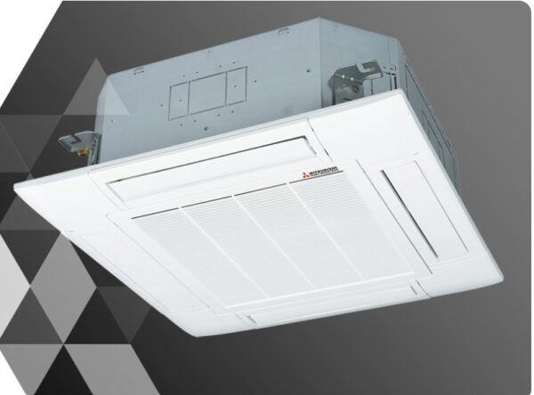 Mitsubishi TERMAL Climatizzatore SUPER monosplit modello col.BIANCO cassetta 84×84 unità interna FDT 100~140 VH pannello standard T-PSA-5BW-E