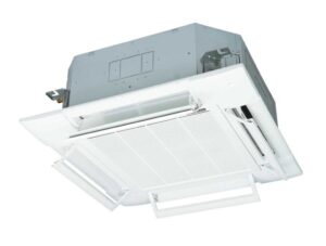 Mitsubishi TERMAL Climatizzatore SMART monosplit modello col.BIANCO cassetta 84×84 unità interna FDT 71~125 VH pannello antidraft T-PSAE-5BW-E*