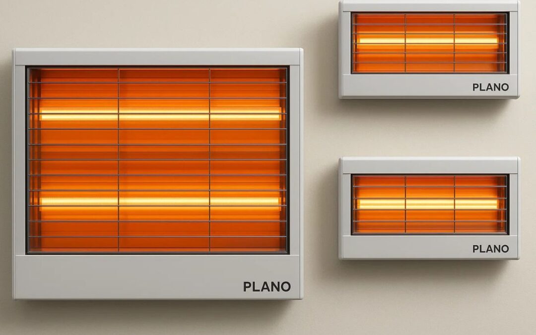 Riscaldatori a infrarossi Plano: design e prestazioni per ogni ambiente