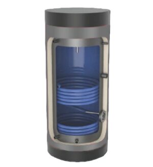 SmartSol bollitore BLS-1 mono scambiatore per circolazione forzata 150Lt grey