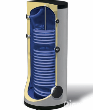 SmartSol Bollitori verticali BKLA/2 Doppio scambiatore per pompe di calore 300/500 litri