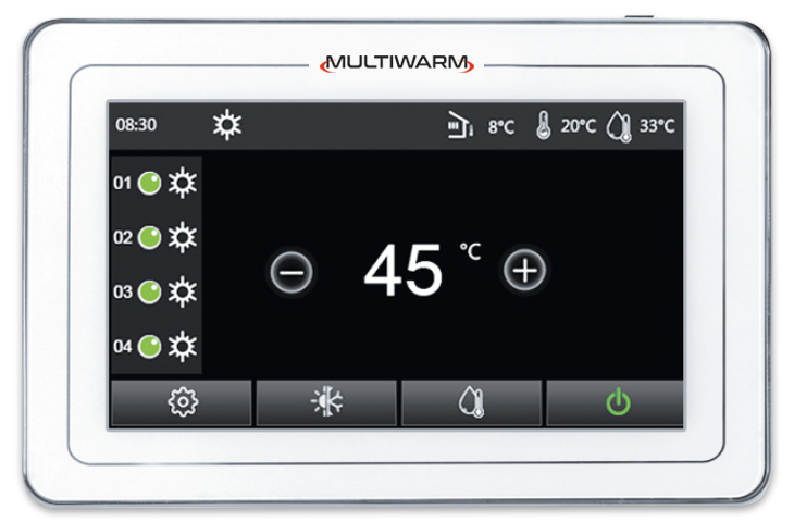 Multiwarm R32 Split con Idromodulo pompa di calore aria-acqua da 6 a 12kW monofase e da 14 a 15,50kW trifase - immagine 4