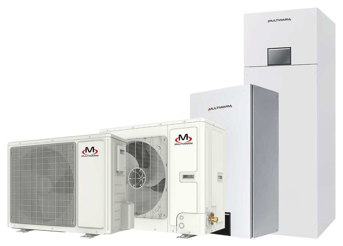 Multiwarm R32 Split con Idromodulo pompa di calore aria-acqua da 6 a 12kW monofase e da 14 a 15,50kW trifase